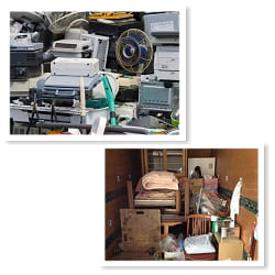 家電製品などの不用品回収作業